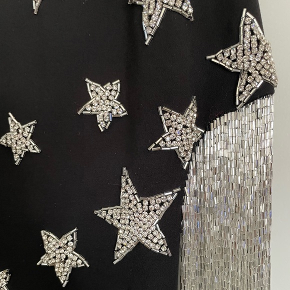 Sherri Hill 54198 Star Beaded Fringe Gown - Picture 6 of 8